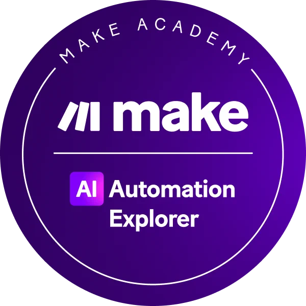 Make Academy AI Automation Explorer certification